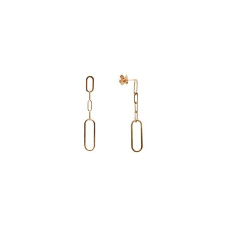 Boucles d'oreilles Isabelle Barrier en or rose